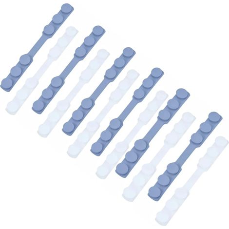 Juego de 12 piezas de soporte/gancho de silicona para mascarillas, extensor de orejas para mascarilla (1/2)