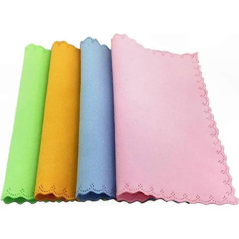 Packung mit 20 Mikrofasertüchern für Brillen, verschiedene Farben, weiche und effektive Reinigung, keine Kratzer, für den täglichen Gebrauch, praktische Größe, ideal für Bildschirme und optische Gerät (1/5)