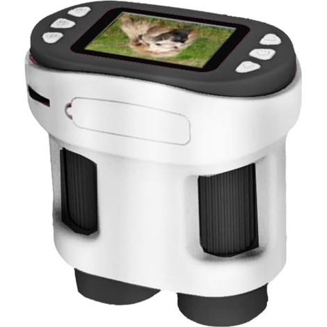 Microscope de Poche 1000X Scientifiques Lumière LED Portable Biologie Grossissement Extérieur Étudiants Enseignement Blanc (1/5)