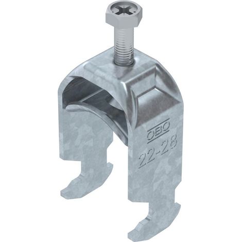 OBO Bettermann Collare a staffa 2056 22-28mm acciaio zincato a fuoco, 1186022