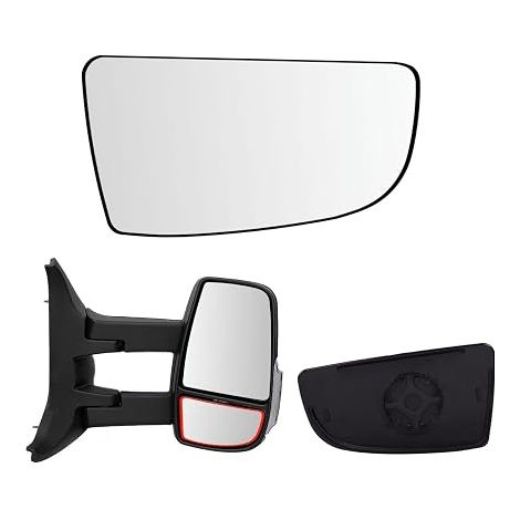 Right Wing Mirror Glass Compatible with Transit MK8 2014-2023 Mirror Glass Outer Mirror with Support Plate (1/5)