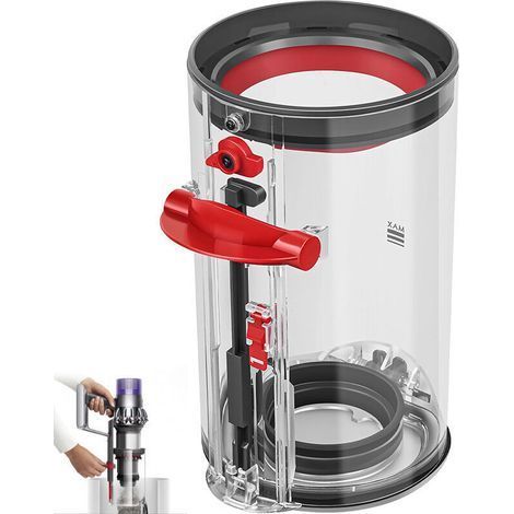 Staubbehälter für Dyson V11 und V15 Staubsauger. Robuster Auffangbehälter. Ersatzteil. Optimale Saugleistung. (1/5)