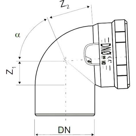 Codo 90º VKL90 DBLUE - RIUVERT Diámetro: Ø110 mm