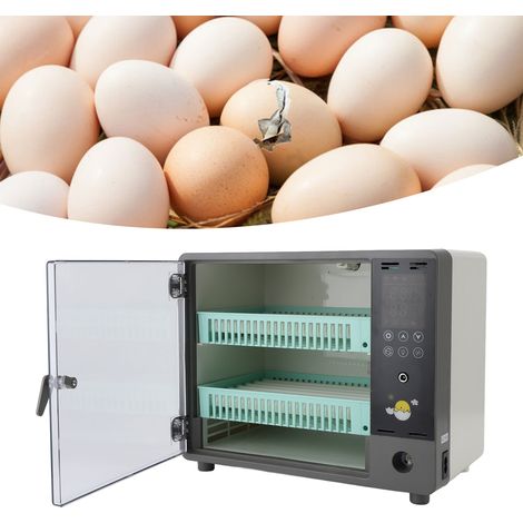 Incubateur d'œufs automatique de 24 œufs avec régulation de température et humidité pour la poule et autres volailles ABS 12.60x7.48x9.84in (1/4)