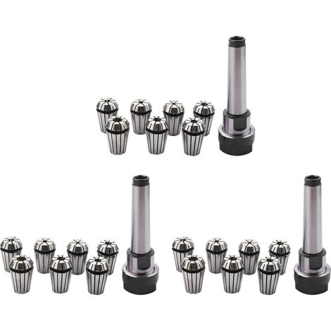 3 Set MT2 ER20 M10 MTB2 Pince De Serrage Morse 2 Outil De Cône Porteur + 7 Pcs Pince À Ressort CNC Fraisage Tige D'Extension (1/5)