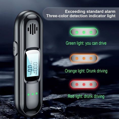 Éthylotest électronique, éthylotest à LED, éthylotest à écran LCD, éthylotest professionnel à domicile (sans sarbacane) (1/4)