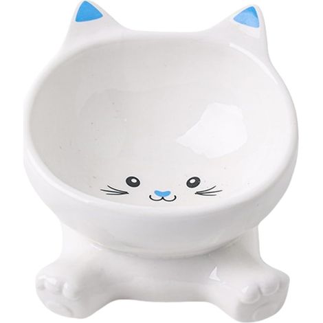 Gamelle en céramique pour chat, design oreilles d'animal, bol de nourriture adapté aux chatons et chats de toutes tailles (1/5)