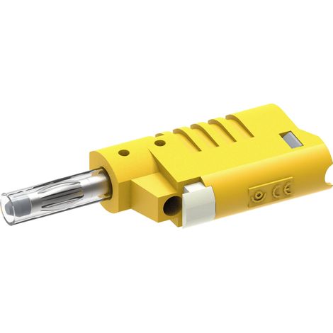 Electro PJP 1089-CD1-J Fiche banane mâle, droit Ø de la broche: 4 mm jaune 1 pc(s) D390462