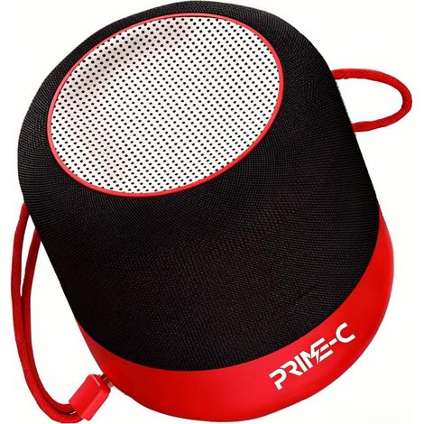 Enceinte Bluetooth avec revêtement en tissu, 5 W, étanche IP5, son stéréo HiFi - Noire