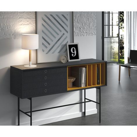 Lámpara de sobremesa NOELIA blanco/madera (1/3)