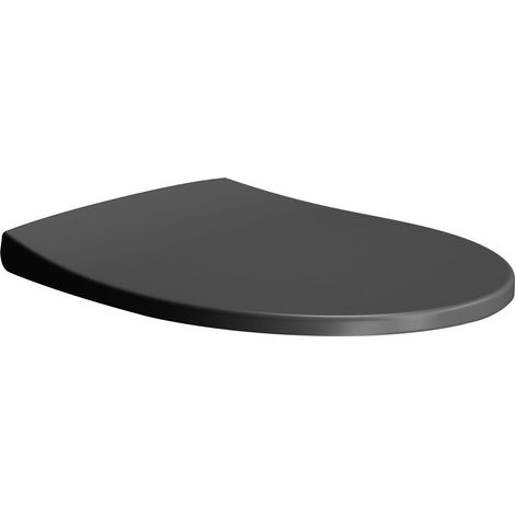 Abattant WC MODO, Soft Close, Quick Release, noir mat/chrome (1/3)