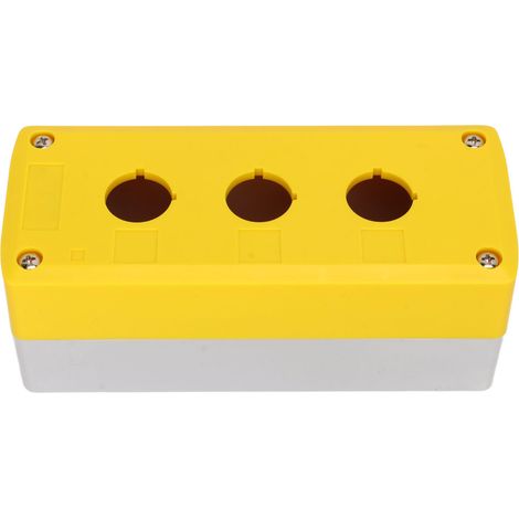 Boîtier de commande pour bouton poussoir 3 trous 22mm étanche IP65 station de contrôle pour équipements électriques (1/5)