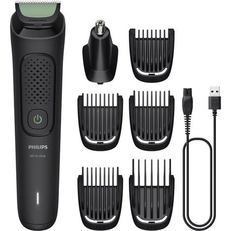 Tondeuse de finition tout-en-un Philips Series 3000 MG3920/15 7 embouts Noir 6 hauteurs de coupe (1/5)