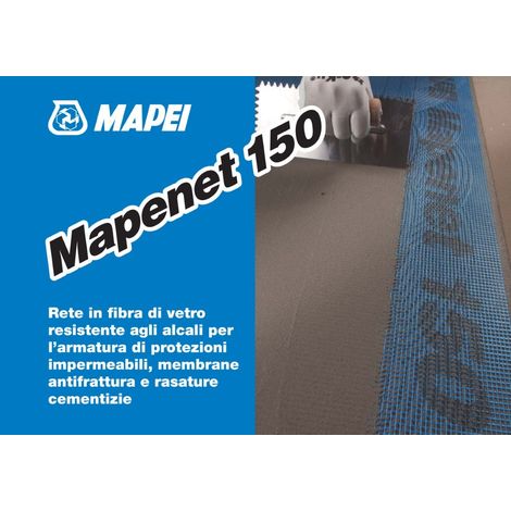 MAPENET 150 RETE IN FIBRA DI VETRO PER MAPELASTIC MAPEI 50 MT - MAPEI