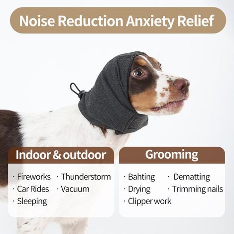 Beruhigender Hoodie für Hunde – Schwarz – Größe S (1/3)