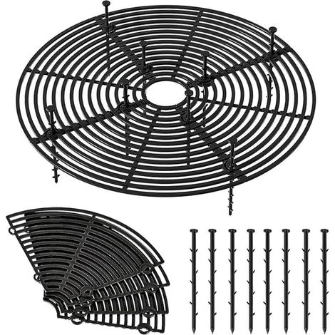 Grilles de Pots de Plantes - Cache-Pot de Fleurs jusqu'à 30 cm de Diamètre - Couvercle de Protection du Sol pour Pots de Fleurs - Protège l'enfant de la Saleté des Plantes - Convient pour Protéger les (1/3)