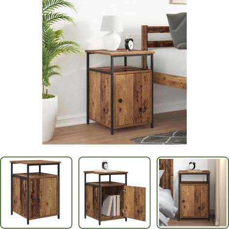 Rangement chambre - Cabinet de chevet Vieux bois Bois d'ingénierie (1/5)