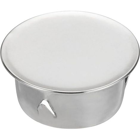 Couvercle de cheminée, étanchéité réglable, couvercle de trou rond, adapté aux tuyaux de diamètre 40 mm, argent (1/5)