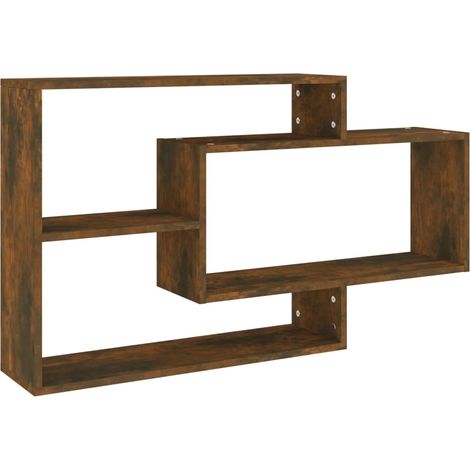 Mensola a Muro Rovere Fumo 104x20x58,5 cm Legno Multistrato vidaXL