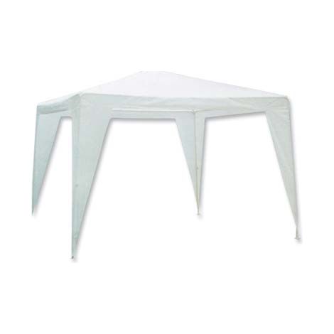GAZEBO STANDARD PE DOMUS  ACCIAIO/BIANCO MT 3X3