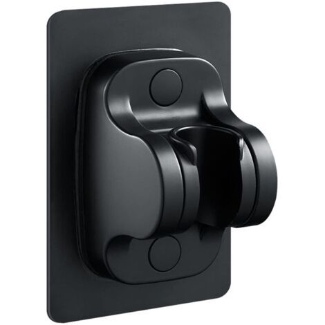Support de douchette mural réglable sans perçage, adhésif puissant ABS/PVC robuste pour pomme de douche à main, installation facile et sécurisée (1/4)