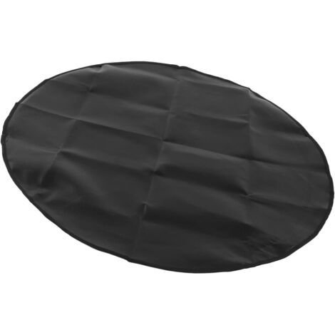 Couverture de feu de barbecue-couverture de barbecue ronde-pare-soleil, tapis de barbecue couvert rond anti-poussière et imperméable à la pluie 91cm (1/5)