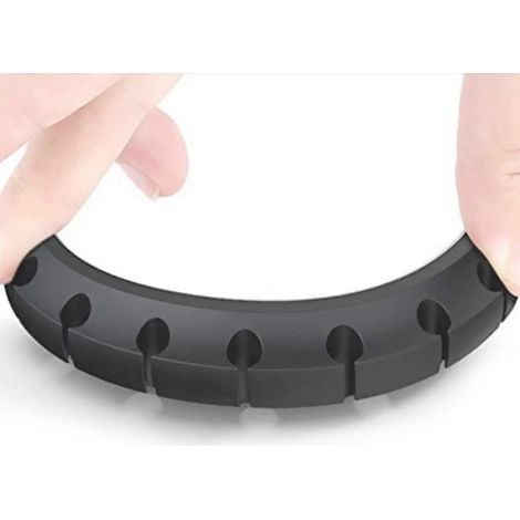 Clips Câble - Support Câble Silicone - Pour Gestion Câbles Bureau Maison - Compatible Câbles Jusqu'à 6 mm - Lot de 3 (1/5)