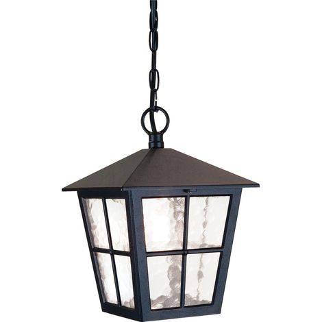 Elstead Canterbury - Lanterna da parete per esterni 1 luce con luce nera IP43, attacco E27