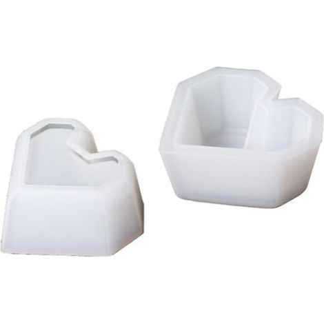 Moule à pot de fleurs en silicone béton à faire soi-même pour la décoration de plantes succulentes (1/5)