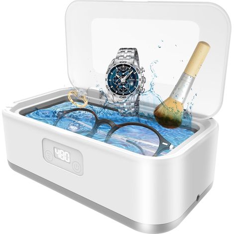 Nettoyeur ultrasons 49 kHz 800 ml 5 modes pour lunettes, bijoux et rasoir (1/5)