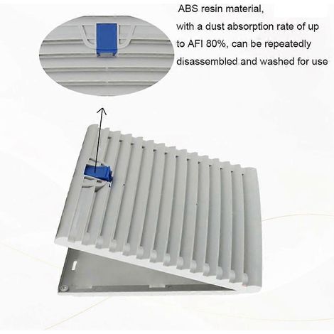 803 Air Ventilation System ABS Cabinet Ventilation Filter White Without Fan Fan Filter Filter Panel (1/5)