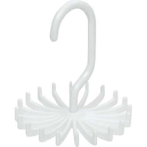 Porte-Cravates - Organisateur Rotatif 360° - Pour Cravates Ceintures Foulards - 20 Crochets - Fixation Par Pince - 1 Pièce (1/3)