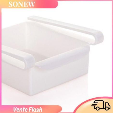 Tiroir Rétractable Pour Réfrigérateur - PP - 15,5 x 16,5 x 7 cm - Pour Organisation Intérieure Réfrigérateur - 3 Pièces (1/5)