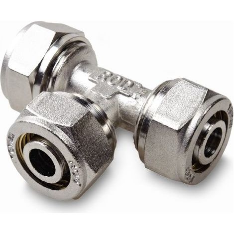 Klemmring T-Stück 16x16x16 Schraubfitting Aluminim Verbundrohr klemmringverschraubung PEX (1/3)