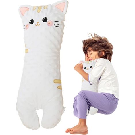 Bardusch-Oreiller couchage côté bébé long peluche douce, compagnon sommeil support sieste confortable (1/5)