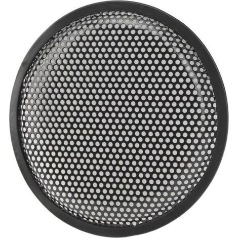 Couverture en Maille pour Caisson de Basses, Couverture de Grille de Haut-parleur, Installation Simple, Surface en Satin Noir de 8 (1/5)