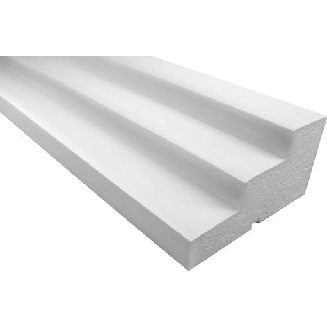 Facciata Cornice EPS PU resistente agli urti 110x210mm KC124: 2 metri / 1 modanatura (1/3)