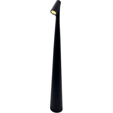 Lámpara de lectura LED, luz nocturna, creativa y sencilla, lámpara de escritorio de una sola línea (pequeña, negra) (1/5)