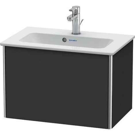 Meuble-lavabo XSQUARE 610x400x388mm 1 tiroir coulissant we ma ES Ah milieu