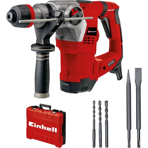 Einhell Marteau Perforateur TE-RH 32 4F Kit (1250 W, 5J, SDS-Plus, avec 3 forets: burins pointus et plat) (1/5)