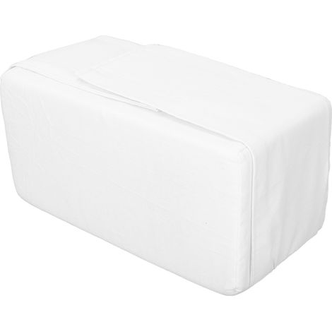 Oreiller de Genou pour Dormeur Latéral, Coussin Ergonomique Amovible avec Sangle, Confort Articulaire, Mousse Douce, Blanc (1/5)