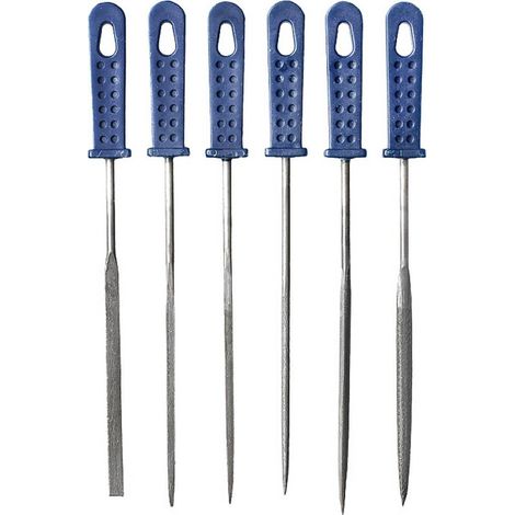 Juego de limas kwb 926000 6 piezas madera plástico metal