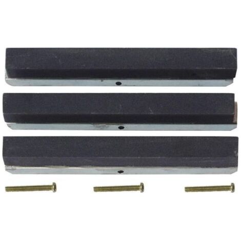 Pierres de rechange grain fin pour honoir brunissoir 3 bras 75mm