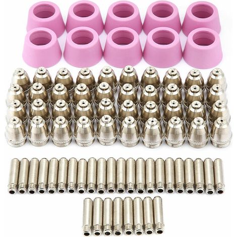 Jeffergarden 80 pc/ensemble AG60 SG55 Plasma Cutter Torche De Coupe Consommables lectrode Buses Tasses Kit-DOU