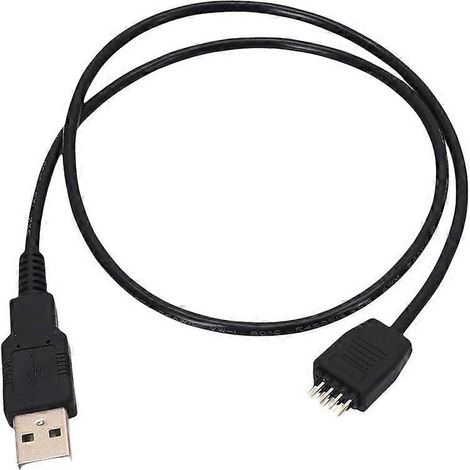 Câble adaptateur USB 2.0 type A mâle vers USB 9 broches mâle pour carte mère, câble adaptateur USB A vers USB 2.0 9 broches (1/5)
