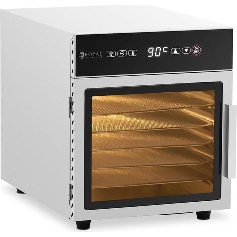 Essiccatore alimentare per funghi, frutta, verdura, erbe aromatiche, 6 ripiani, 30-90 C, 500 W (1/7)