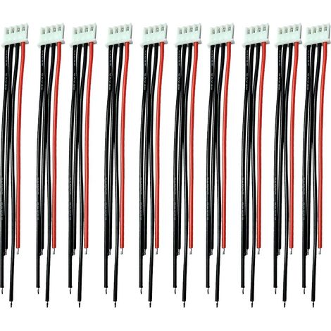2S-6S Battery Balance Charger 15cm 22awg Silicone Cable Wire JST XH 3S 4 Pin Connector Plug Adapter for RC Lipo Battery (3S)