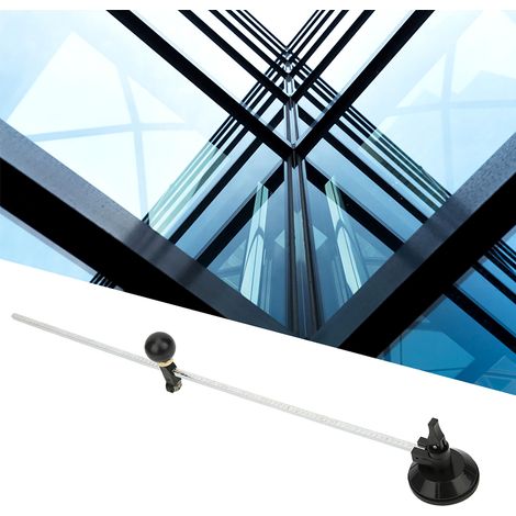 50 cm verstellbarer Zirkel-Glasschneider mit Saugnapf, silberner Glasschneider (1/5)