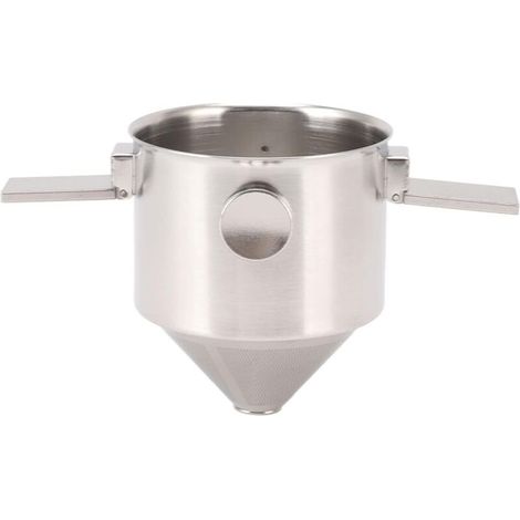 Filtro per caffè portatile riutilizzabile in acciaio inossidabile, ideale per campeggio, viaggi o ufficio facile da pulire, per la preparazione a goccia. (1/4)