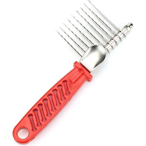 Peigne pour chien, peigne pour animaux de compagnie, tondeuse pour chien, peigne, tondeuse en acier inoxydable (1/2)